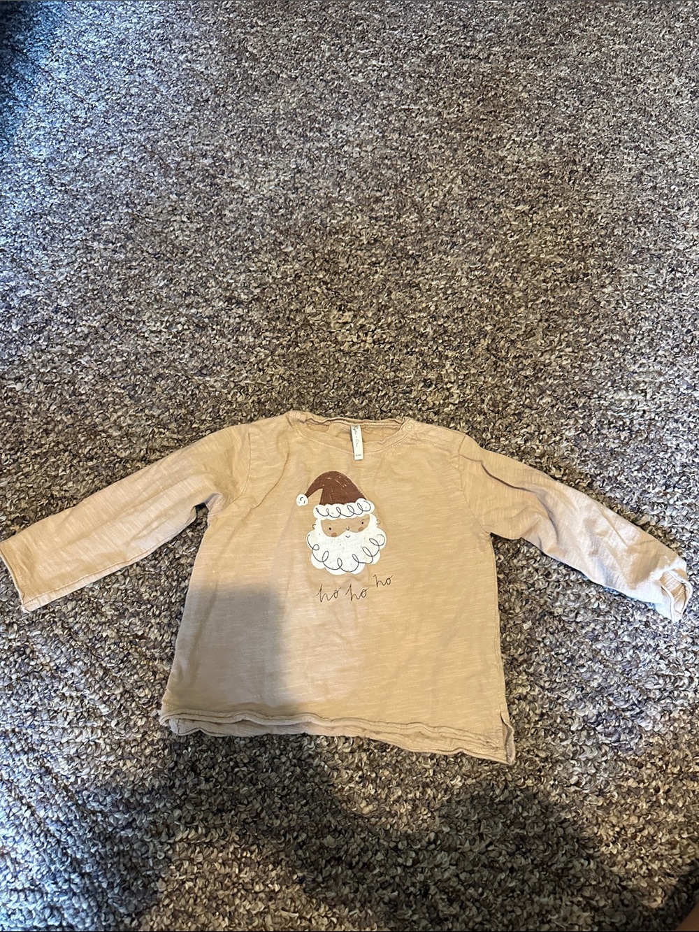 Rylee + Cru Tan Long-Sleeve Santa Graphic Tee